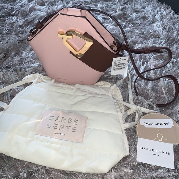 NWT DANSE LENTE MINI JOHNNY PINK CROSSBODY BAG - Picture 2 of 10